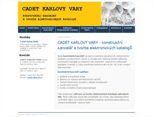 Tablet Screenshot of cadetkv.cz